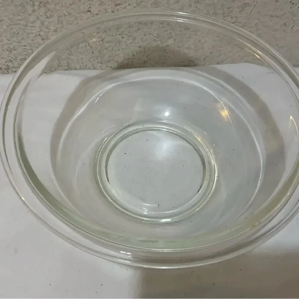 Vintage Pyrex 1.5 Qt Clear Glass Ovenware Dish Bakeware Lid Casserole USA Made